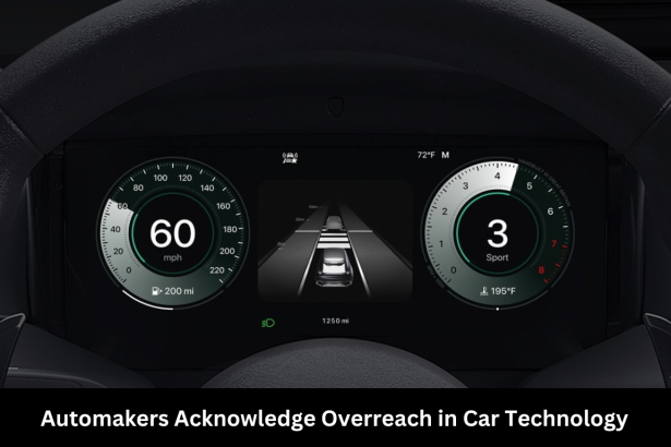 Automakers Acknowledge Overreach in Car Technology